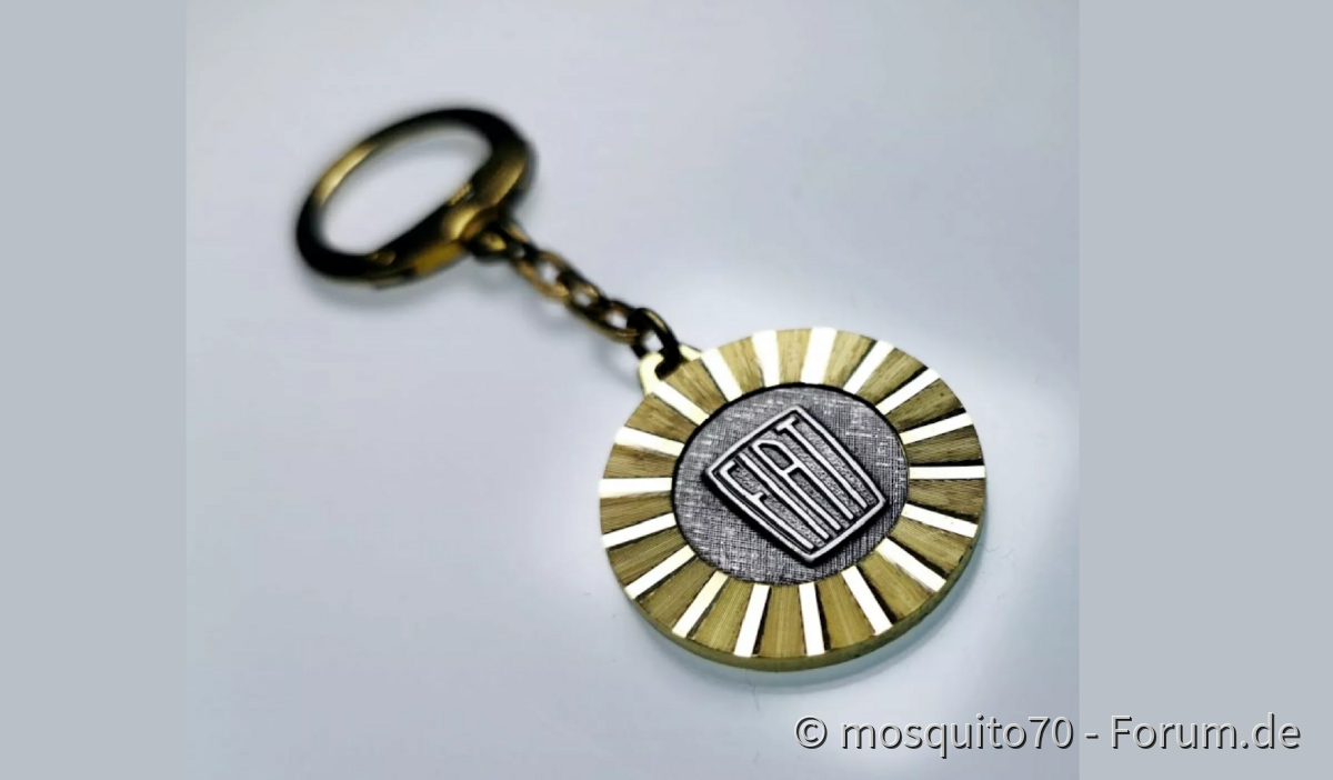 Original Fiat Schlüsselanhänger von 1954