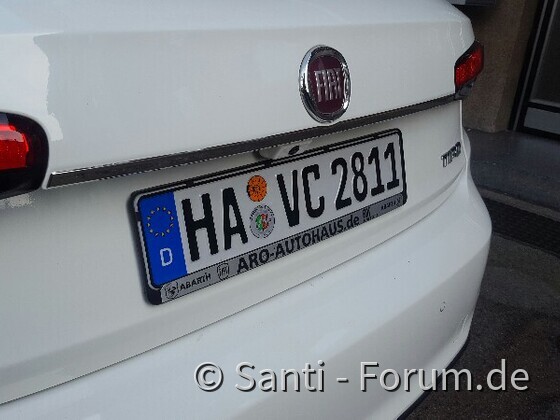 Chromleiste hinten für Hatchback