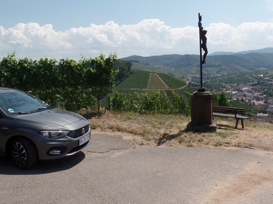 Der Tipo und die Weinberge über Durbach