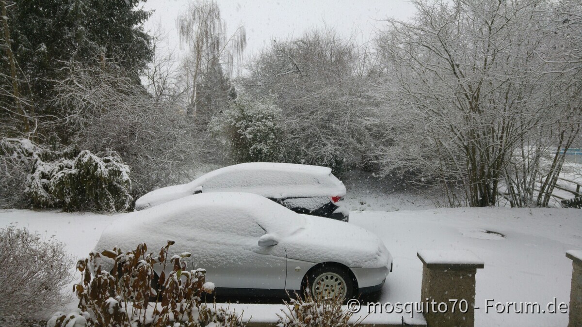Der Schneefall wird immer heftiger