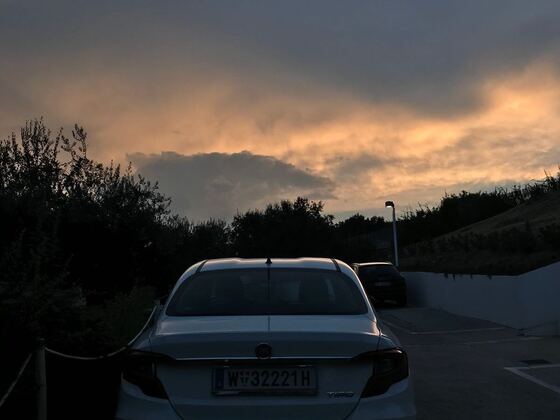 tramonto sulla costa dei trabocchi