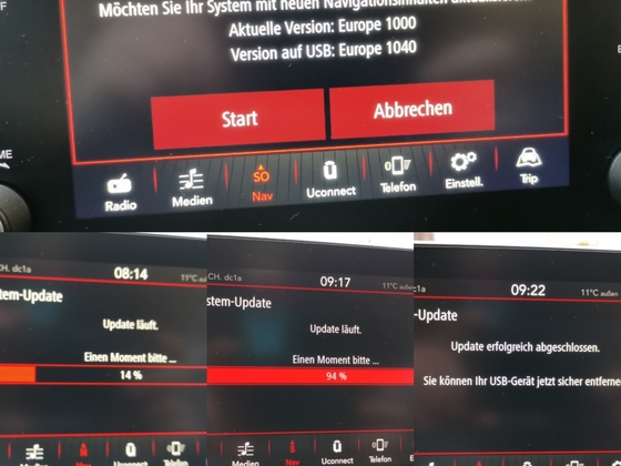 Update TomTom 1040 erfolgreich