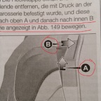 Blende/Verkleidung Rückleuchte Kombi