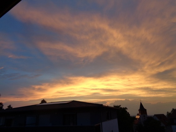 toller Sonnenuntergang auf´m Dobel