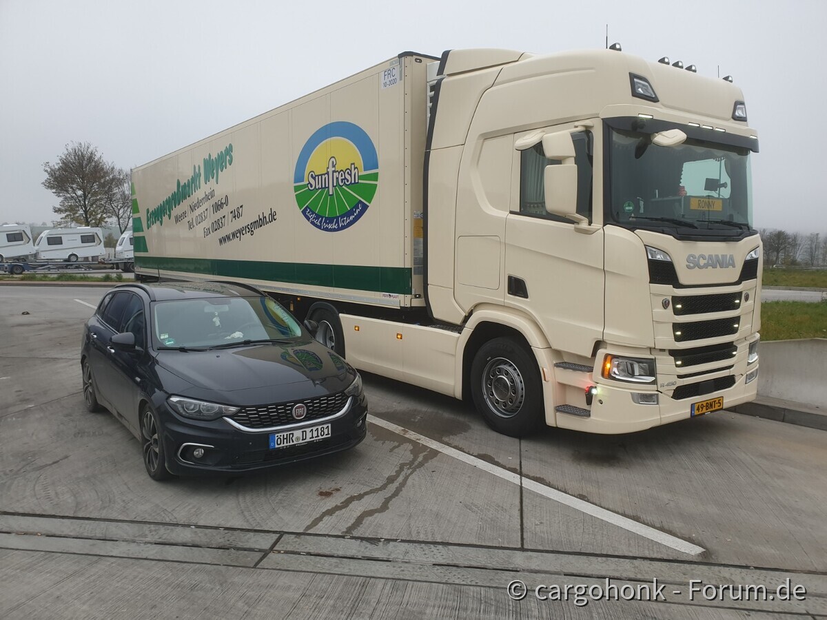 Spontantreff A6 auf dem Rasthof Hohenlohe Nord