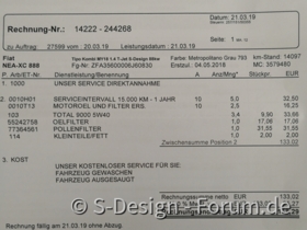 1. Inspektion Rechnung & Checkliste