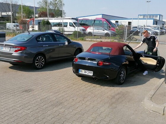 At the car wash