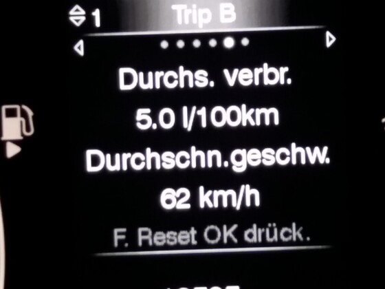 Immer noch konstant sparsam, trotz der letzten strammen Niedrigtemperaturen