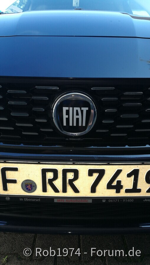 Schwarze Fiat Logo