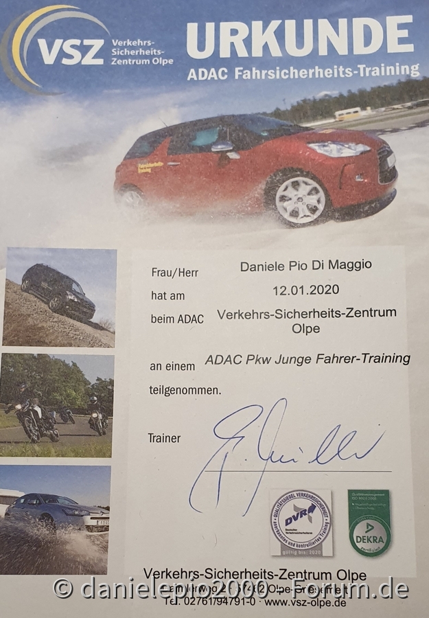 Fahrsicherheitstraining Gemeistert
