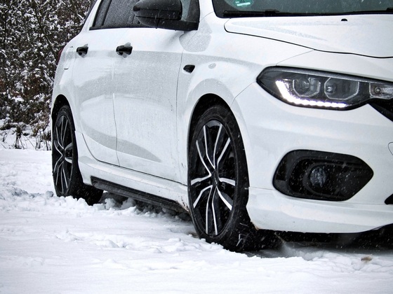 Erste Ausfahrt im Schnee für meinen Tipo.
