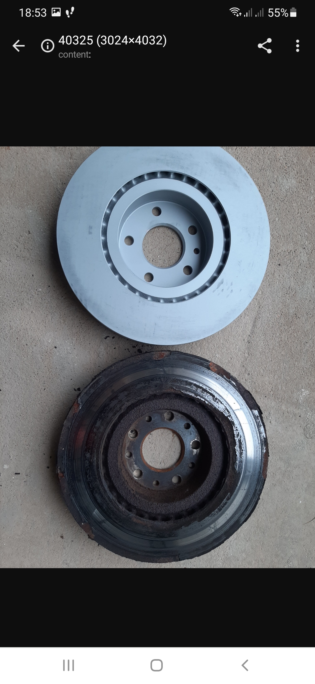 Mangelhaftes Tragbild