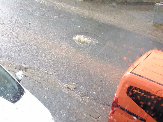 Unwetter mit Sturm und Hagel