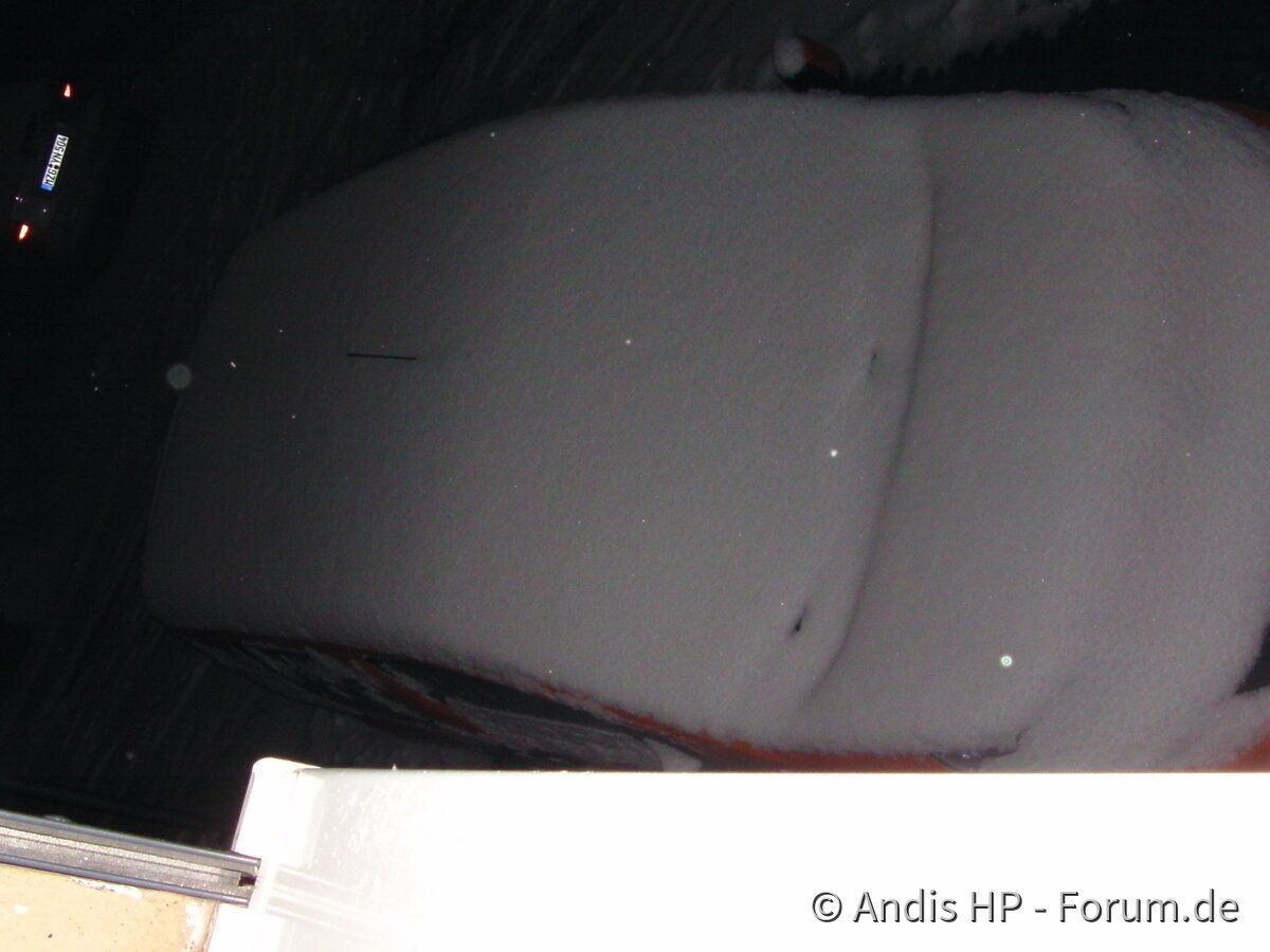 Nach den Eisregen kam der Schnee
