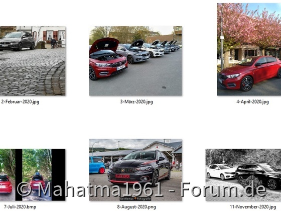 Bisherige Kalender 2020 Fotos