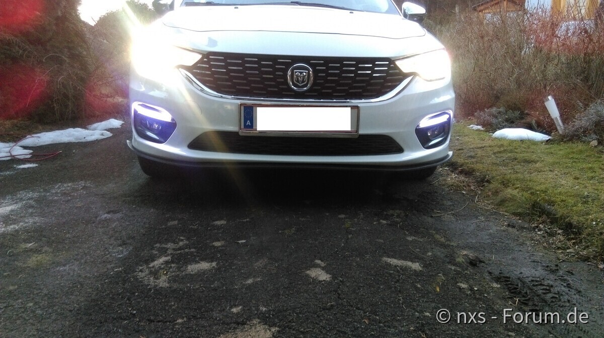 Fronstpoilerlippe, neue LEDs sowie Endrohre