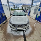 Tvätta bilen är trevligt