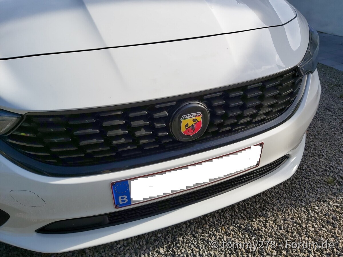 few small mods to my car, ( abarth logo's & and muffler delete )