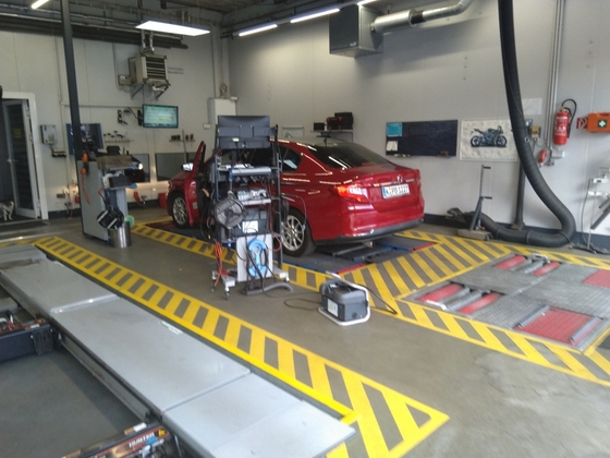 Bilder von der Hebebühne