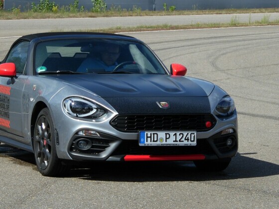 Abarth Day Deutschland 2018 Chris wartet auf seinen Einsatz