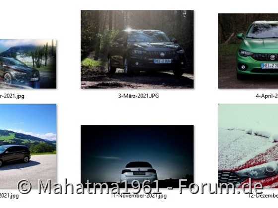 Aktueller Stand 2021er Kalender