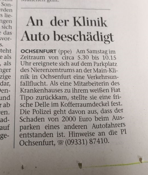 Unfallflucht :-(