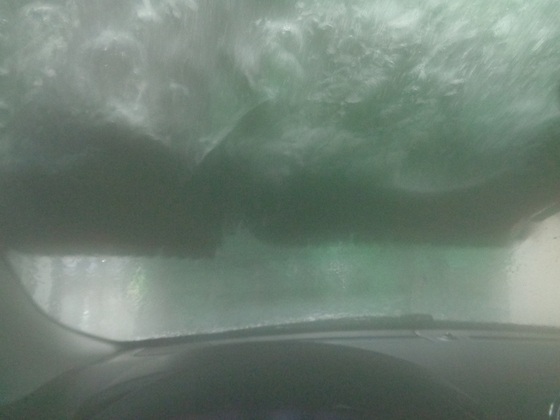Waschen vor der Fahrt nach Köln