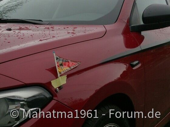 Standarte für den Tipo Gott und seine Limo!