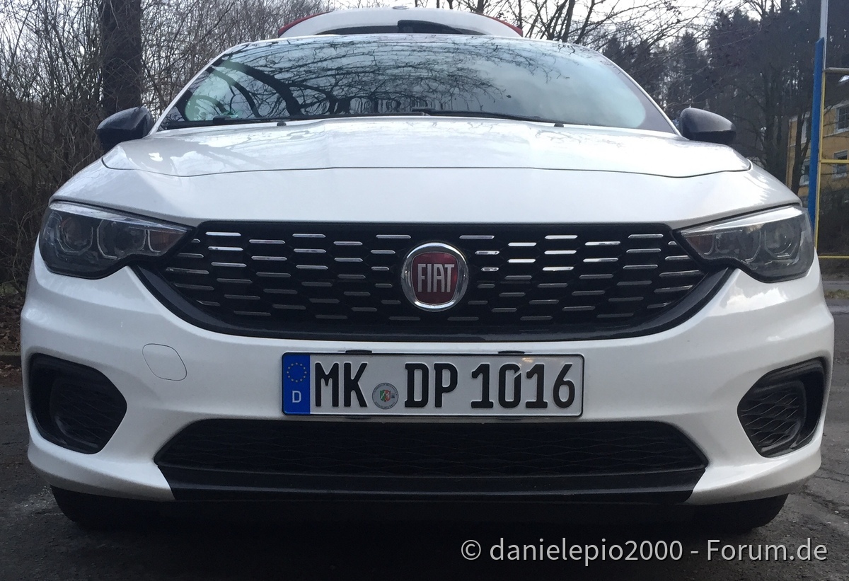 Fiat Tipo ohne Kennzeichenhalterung