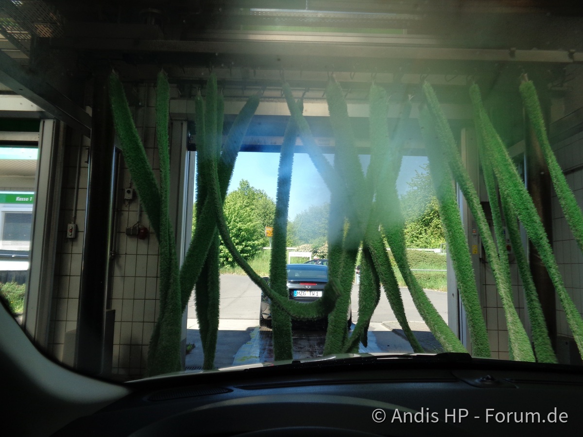 Waschen vor der Fahrt nach Köln