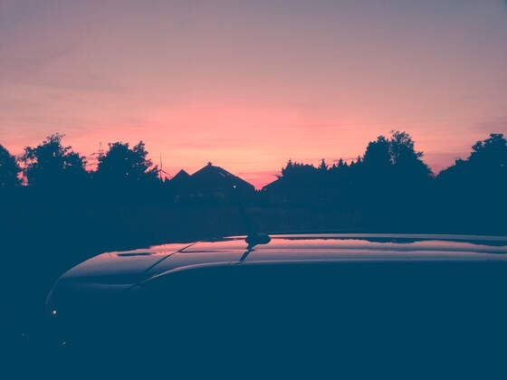 TIPO SW mit Sonnenuntergang in Niederösterreich