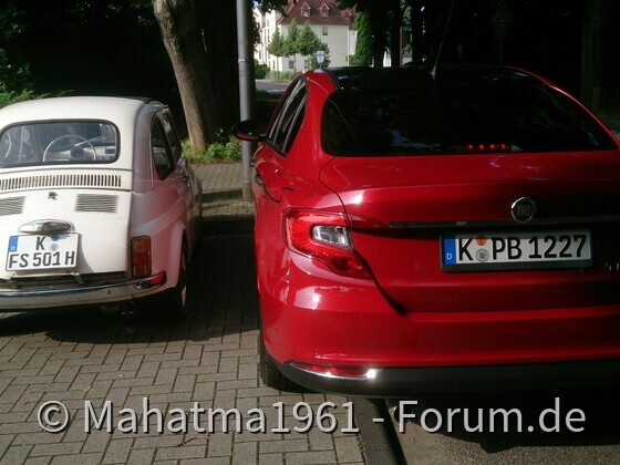 Morgendliches Fiattreffen
