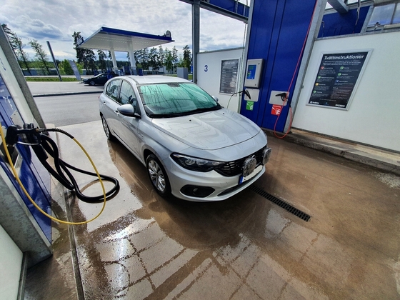 Tvätta bilen är trevligt