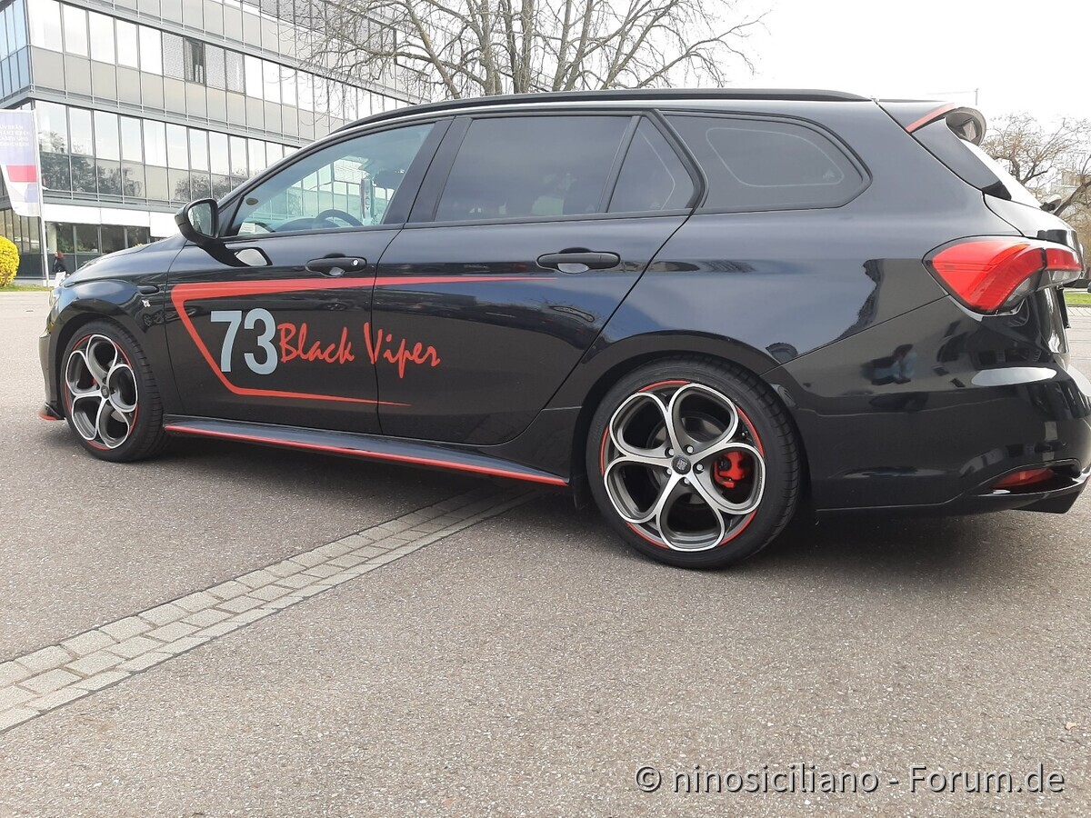 Black Viper mit neuen Alufelgen MSW 82