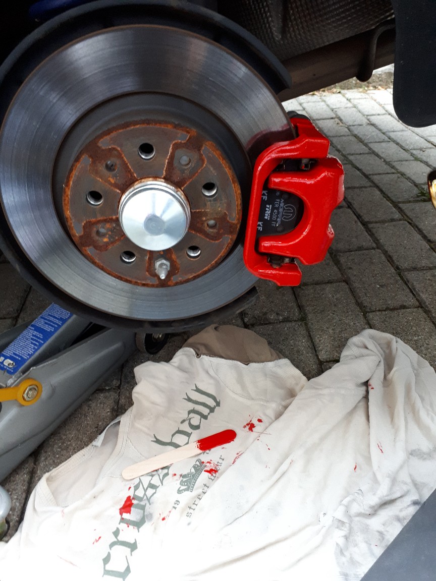 Bremssatteln Lackiert