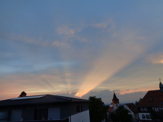 toller Sonnenuntergang auf´m Dobel
