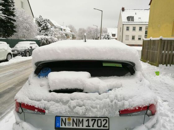 Der Schnee in Nürnberg