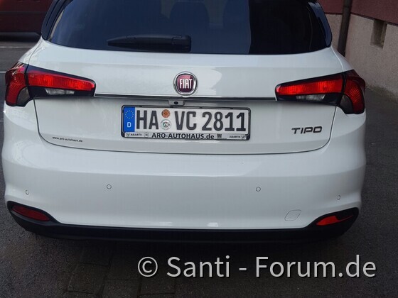 Chromleiste hinten für Hatchback