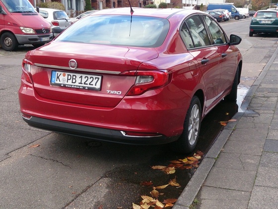 Edelstahlleiste hinten