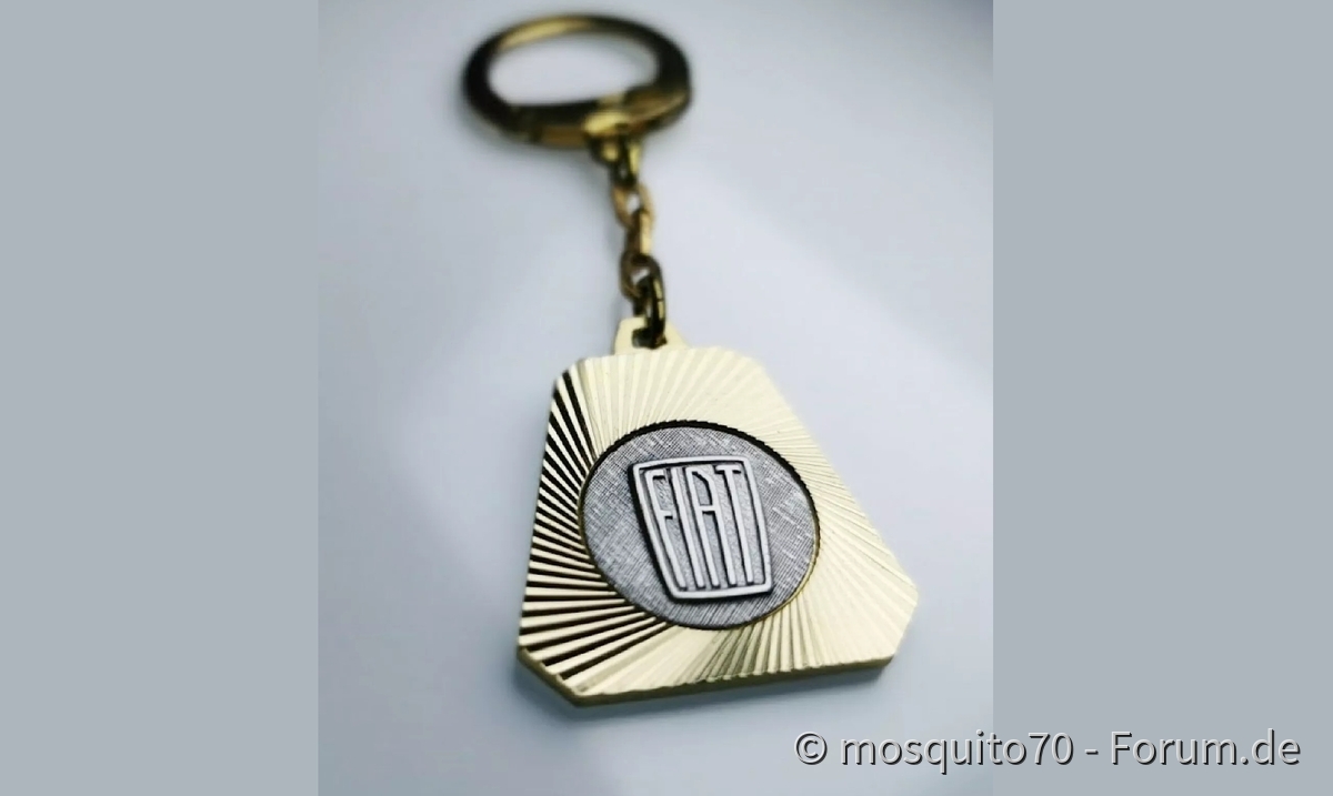 Original Fiat Schlüsselanhänger von 1954