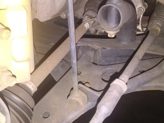 Blick unter das Blech