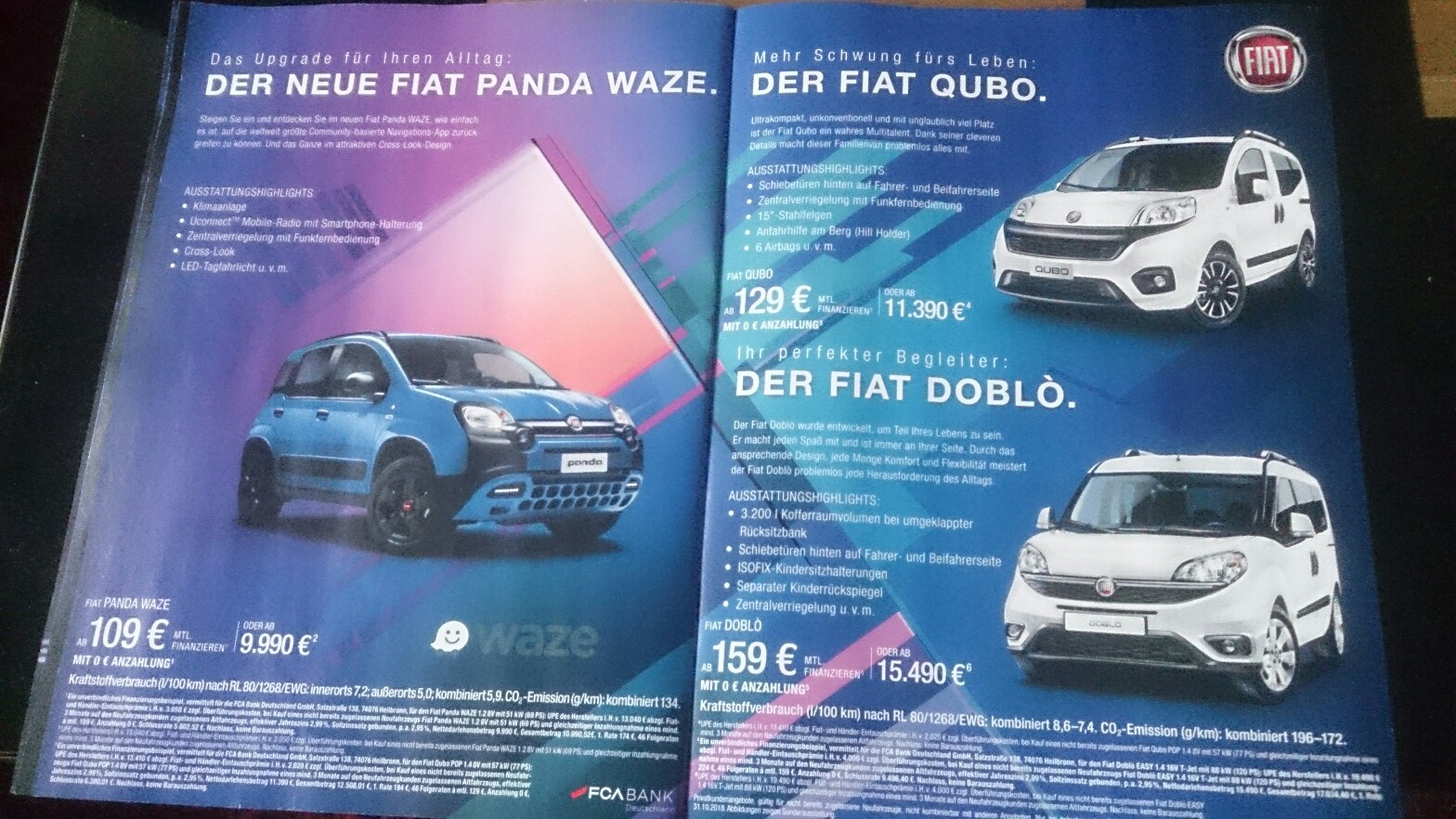 FCA Werbung